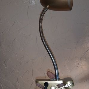 Very bright gold clip lamp